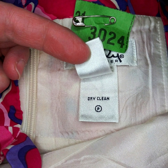 Vintage Lilly Pulitzer Rose Red, Pink & Purple Pleated Bodice Floral Sundress - Picture 10 of 11